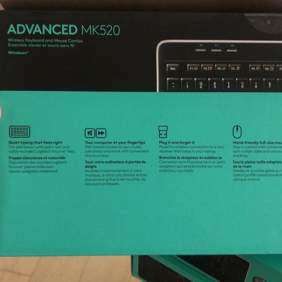 Logitech MK520 Wireless Keyboard and Wireless Mouse Combo - Picture 3 of 5
